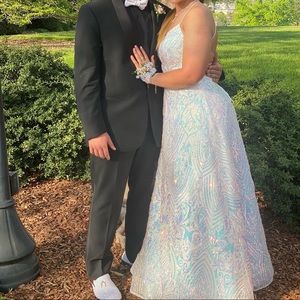Iridescent prom dress